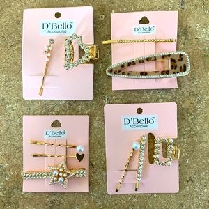 4 D’Bello Accessories hair clips
